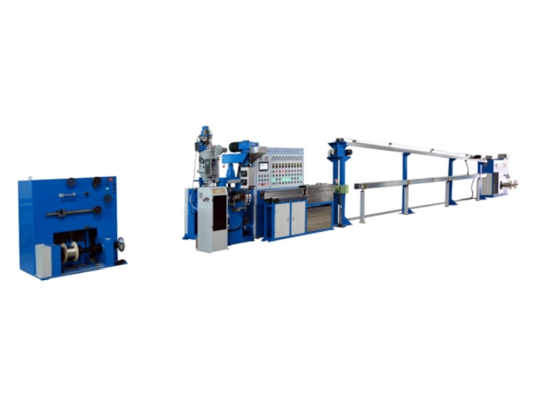 Foaming cable extrusion line